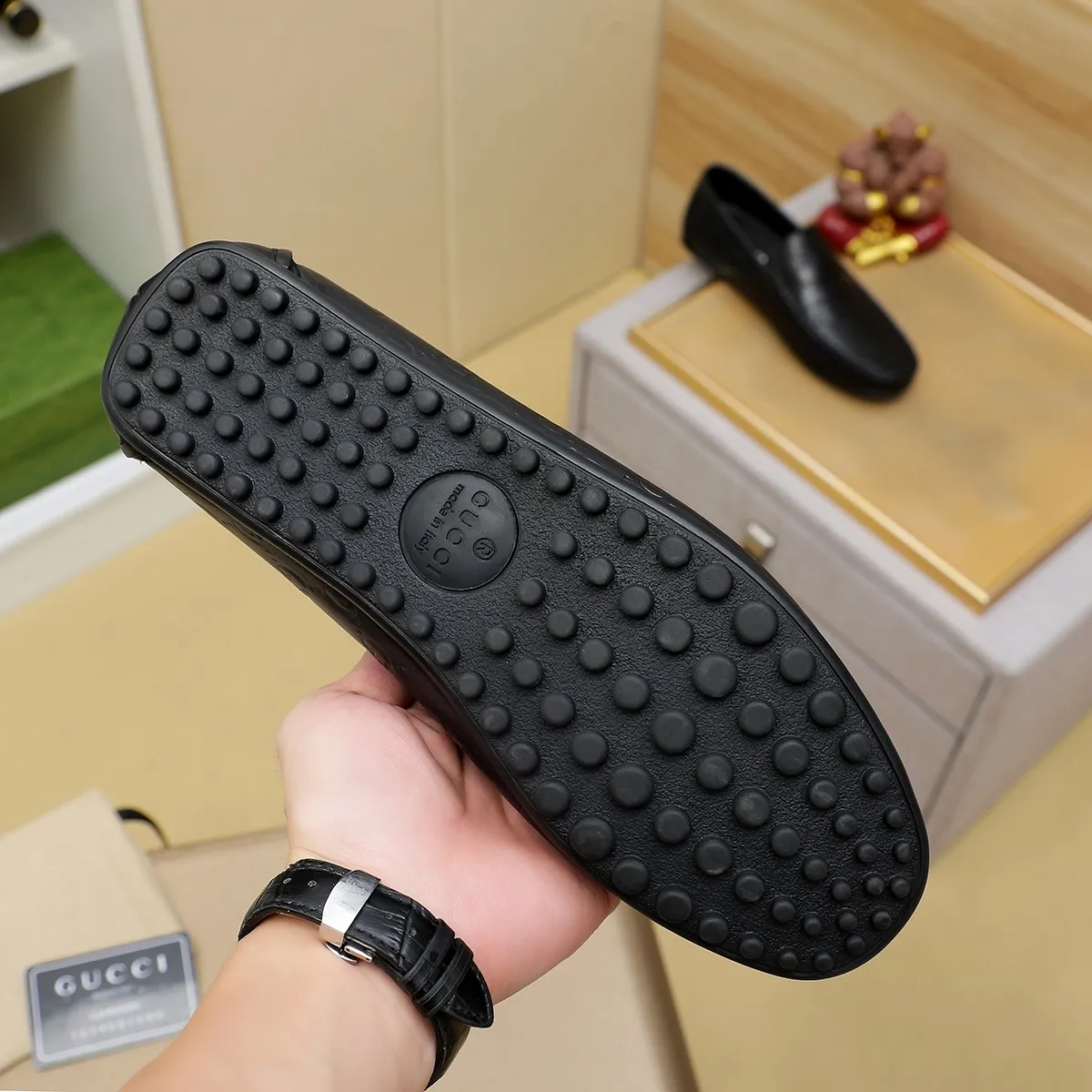 Men's shoes 💰360💰💰GUCCI Gucci official website synchronizes the latest model 🛃The upper is made of imported cowhide, 🐷leather lining, rubber outsole, 🎩🎩top handcrafted with fine stitch and thread workmanship🔍definitely satisfy those perfectionist men who pursue high luxury quality 👏 3 colors available! Code number 38-45 Large quantity in stock